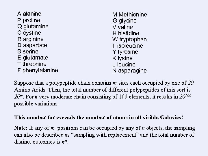 A alanine P proline Q glutamine C cystine R arginine D aspartate S serine