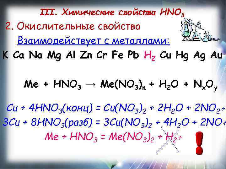 Кислородные соединения азота конспект