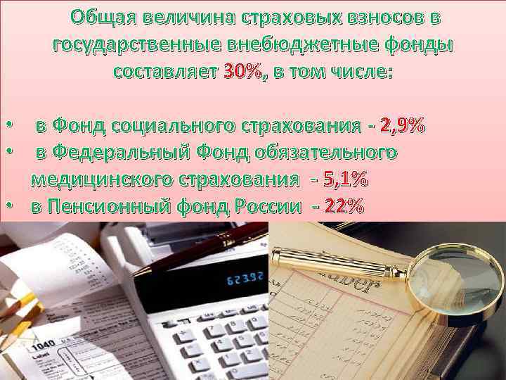 Проведение расчетов с бюджетом и внебюджетными фондами презентация