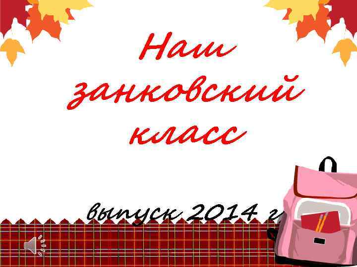 Наш занковский класс выпуск 2014 г 