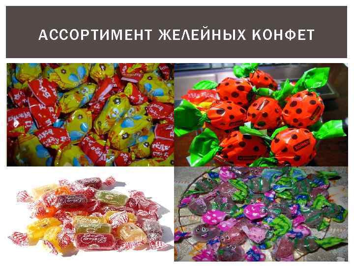 АССОРТИМЕНТ ЖЕЛЕЙНЫХ КОНФЕТ 