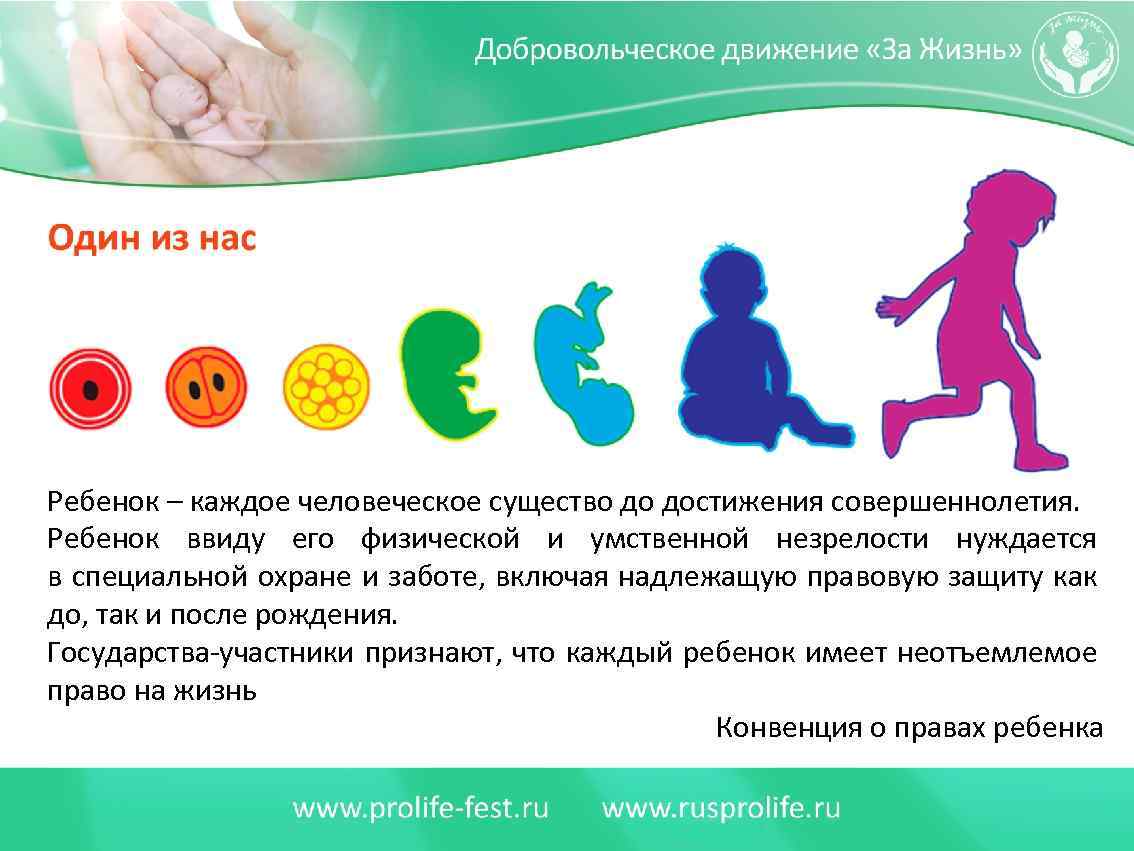 Ребенок – каждое человеческое существо до достижения совершеннолетия. Ребенок ввиду его физической и умственной