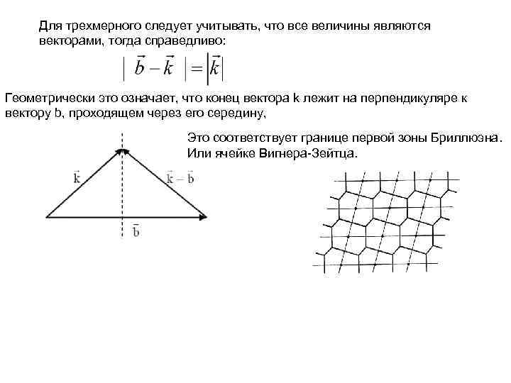 Для трехмерного следует учитывать, что все величины являются векторами, тогда справедливо: Геометрически это означает,