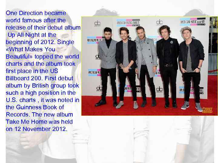 One Direction became world famous after the release of their debut album Up All