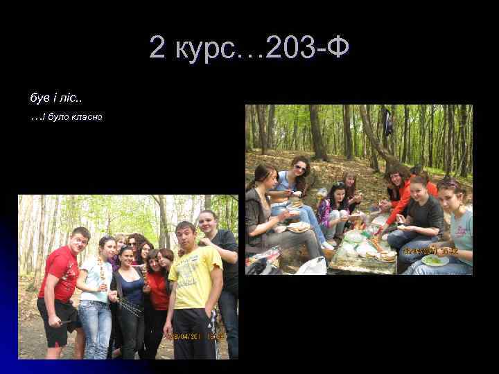 2 курс… 203 -Ф був і ліс. . …І було класно 
