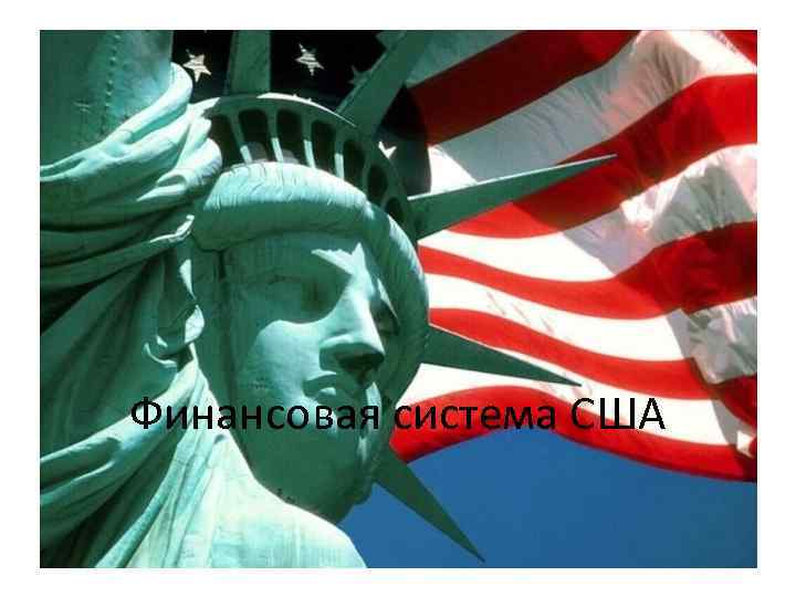 Финансовая система США 