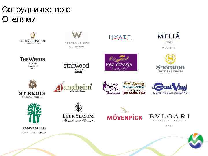 Сотрудничество с Отелями 