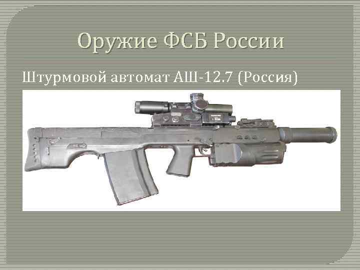 Оружие ФСБ России Штурмовой автомат АШ-12. 7 (Россия) 