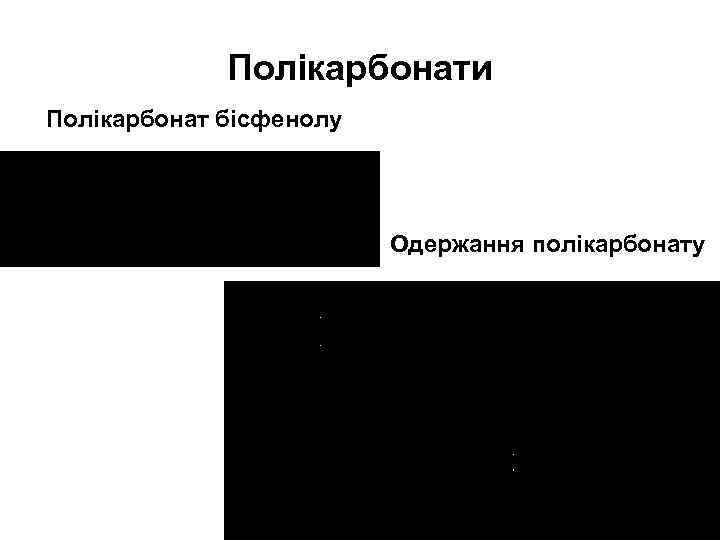 Полікарбонати Полікарбонат бісфенолу Одержання полікарбонату 
