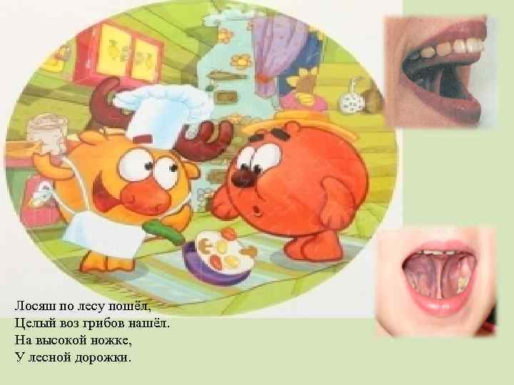 Лосяш по лесу пошёл, Целый воз грибов нашёл. На высокой ножке, У лесной дорожки.