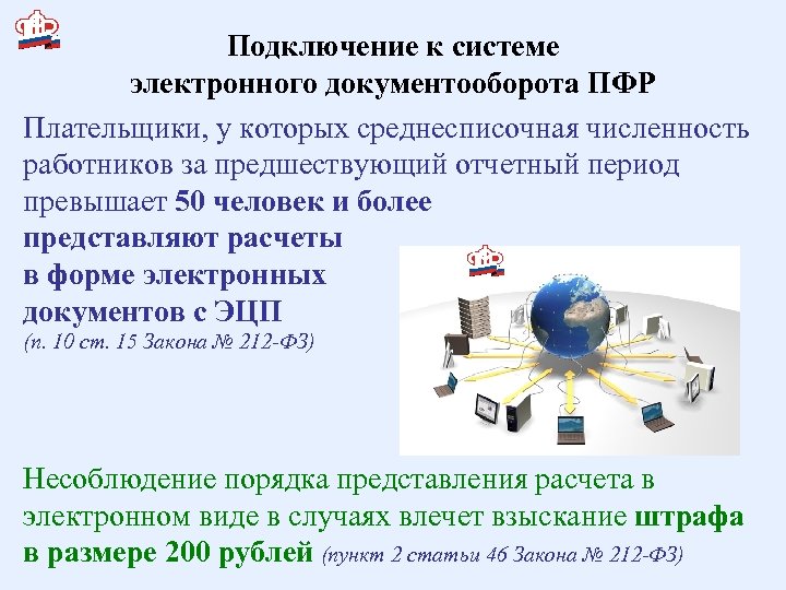 Образец заявление о подключении к электронному документообороту с пфр