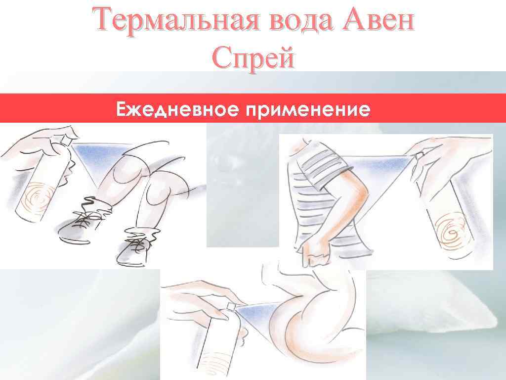 Термальная вода Авен Спрей Ежедневное применение 