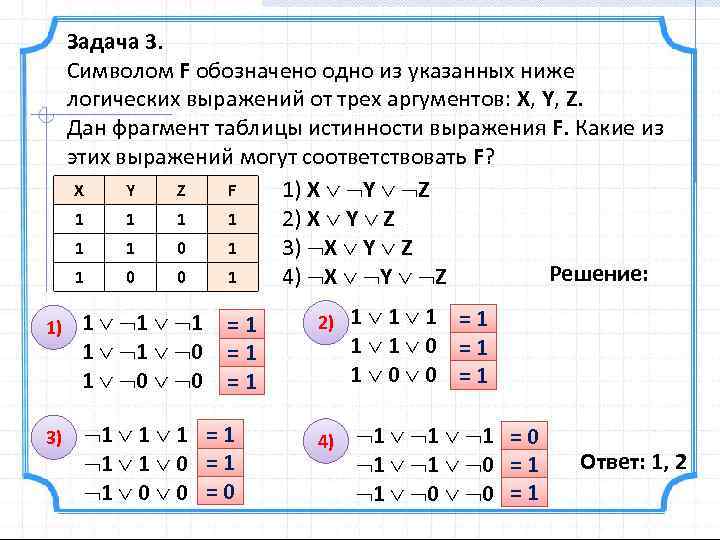 Символом f обозначено одно из указанных. Символом f обозначено логическое выражение от трех аргументов x y z. Символом f обозначено одно из указанных ниже логических выражений x y z. Символом f обозначено одно из указанных ниже логических выражений.