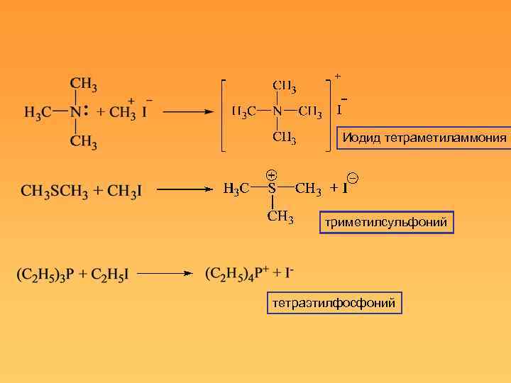 Иодид тетраметиламмония триметилсульфоний тетраэтилфосфоний 