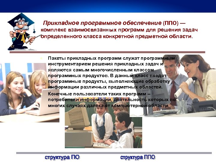 Прикладное программное обеспечение (ППО) — комплекс взаимосвязанных программ для решения задач определенного класса конкретной