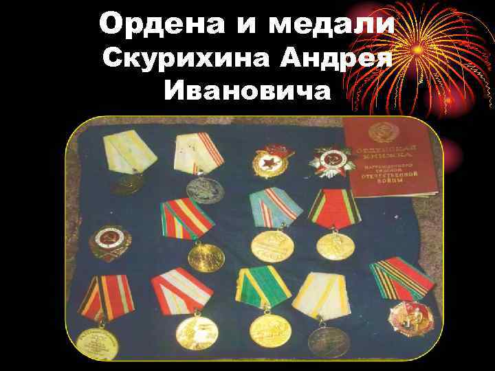 Ордена и медали Скурихина Андрея Ивановича 