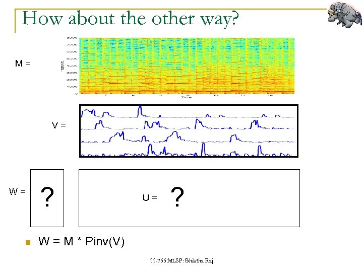 How about the other way? M= V= W= ? U= ? W = M