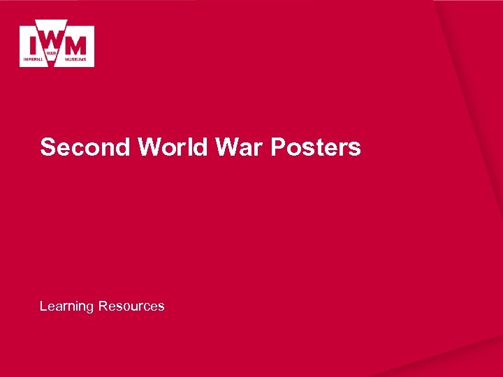 Second World War Posters Learning Resources 