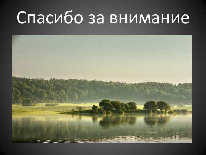 Спасибо за внимание 