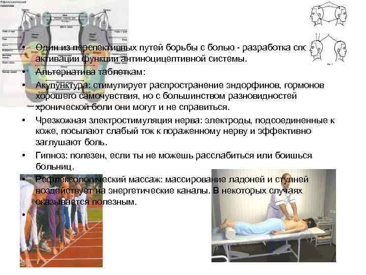  • • Один из перспективных путей борьбы с болью - разработка способов активации