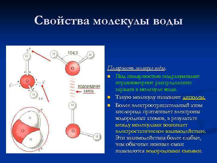 Какое свойство молекул