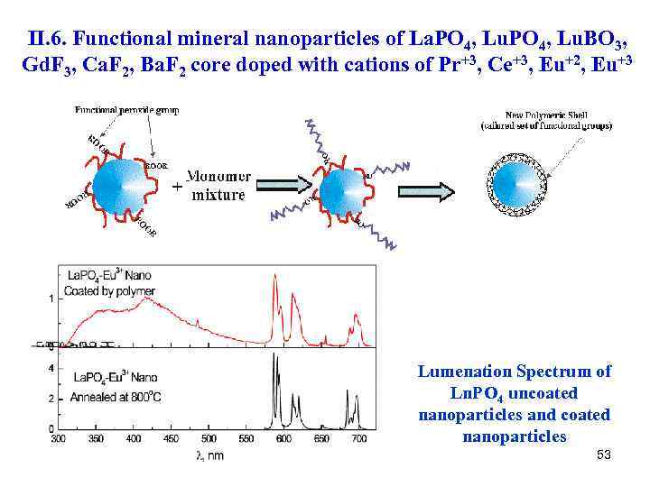 II. 6. Functional mineral nanoparticles of La. PO 4, Lu. BO 3, Gd. F