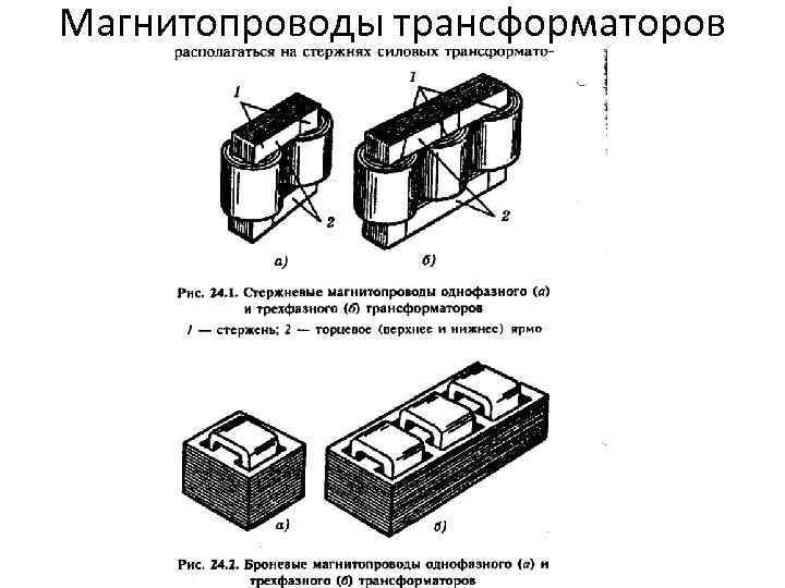 Магнитопроводы трансформаторов 