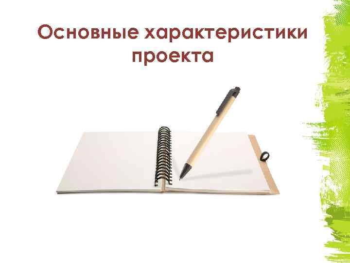 Основные характеристики проекта 
