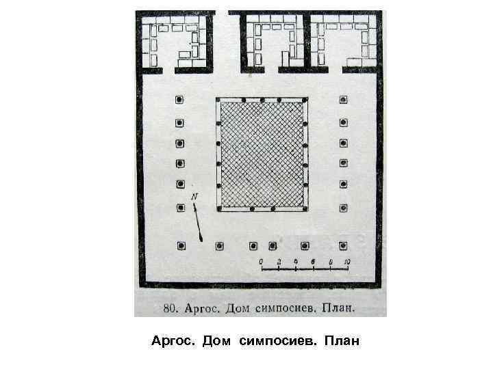 Аргос. Дом симпосиев. План 