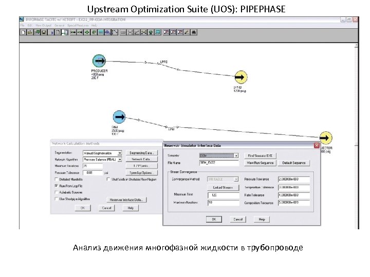 Upstream Optimization Suite (UOS): PIPEPHASE Анализ движения многофазной жидкости в трубопроводе 