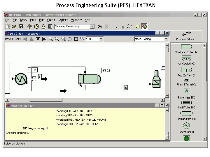 Process Engineering Suite (PES): HEXTRAN 