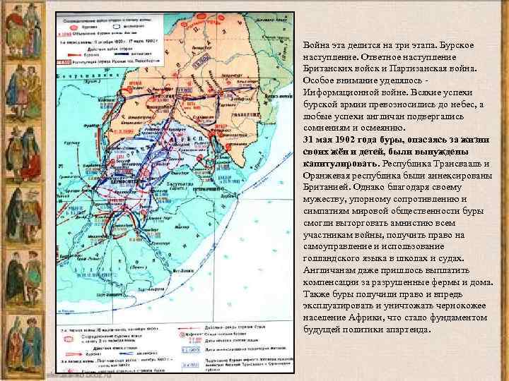 Англо бурская война карта