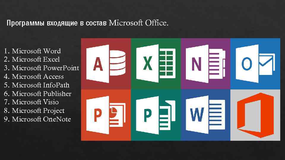 Назовите программы входящие в состав ms office какие аналоги можно использовать среди свободного по