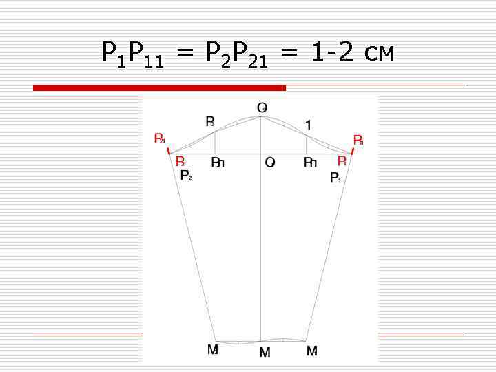 Р 1 Р 11 = Р 2 Р 21 = 1 -2 см 