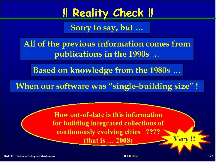 !! Reality Check !! Sorry to say, but … All of the previous information