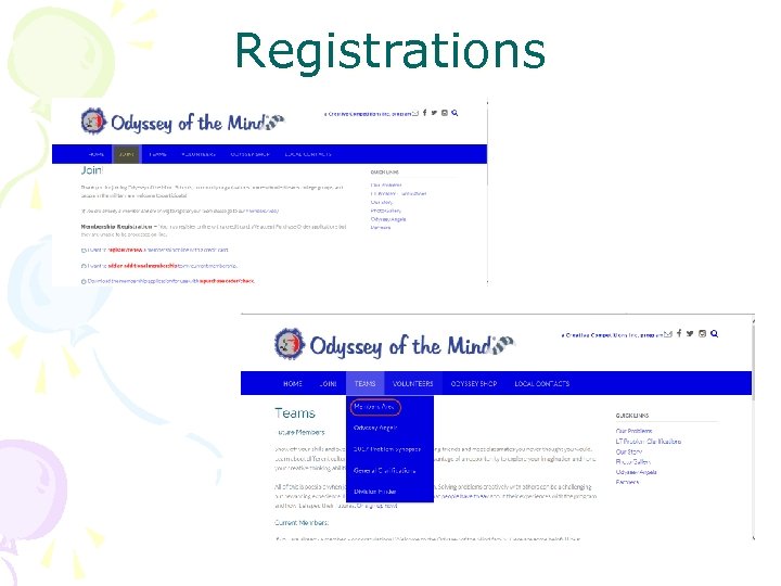 Registrations 