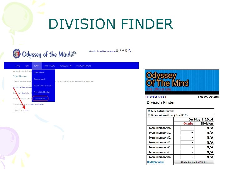 DIVISION FINDER 