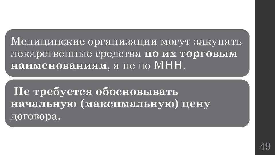 Медицинские организации могут закупать лекарственные средства по их торговым наименованиям, а не по МНН.