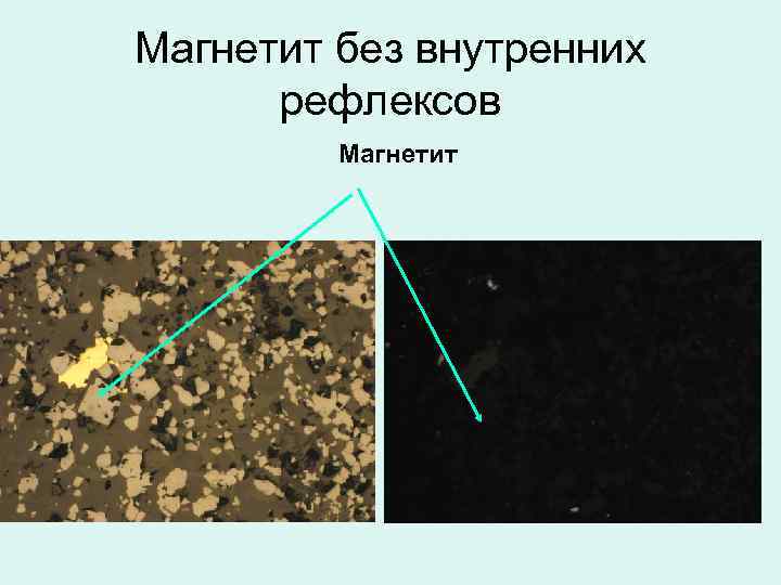 Магнетит без внутренних рефлексов Магнетит 