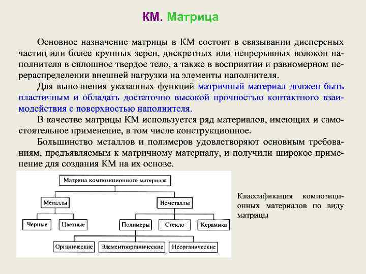 КМ. Матрица 