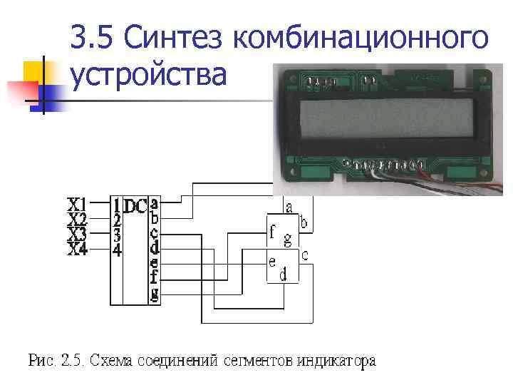 3. 5 Синтез комбинационного устройства 