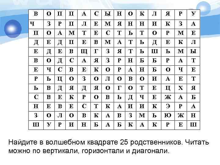 В О П П А С Ы Н О К Л Я Р У