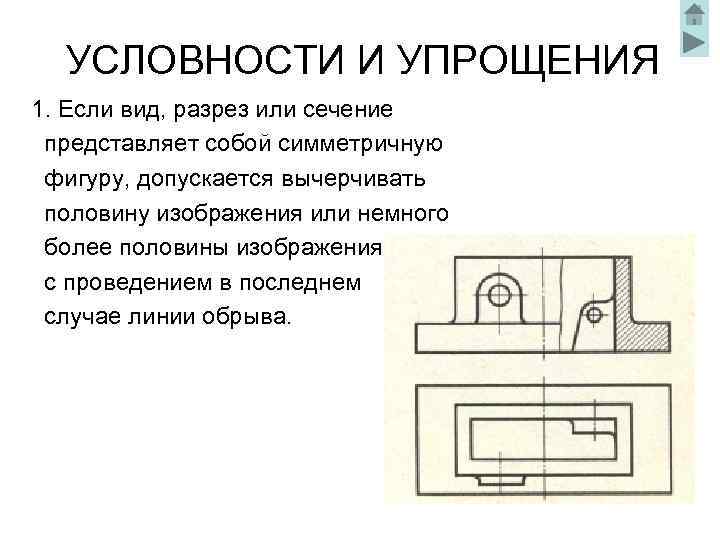 Условности и упрощения применяемые на чертежах