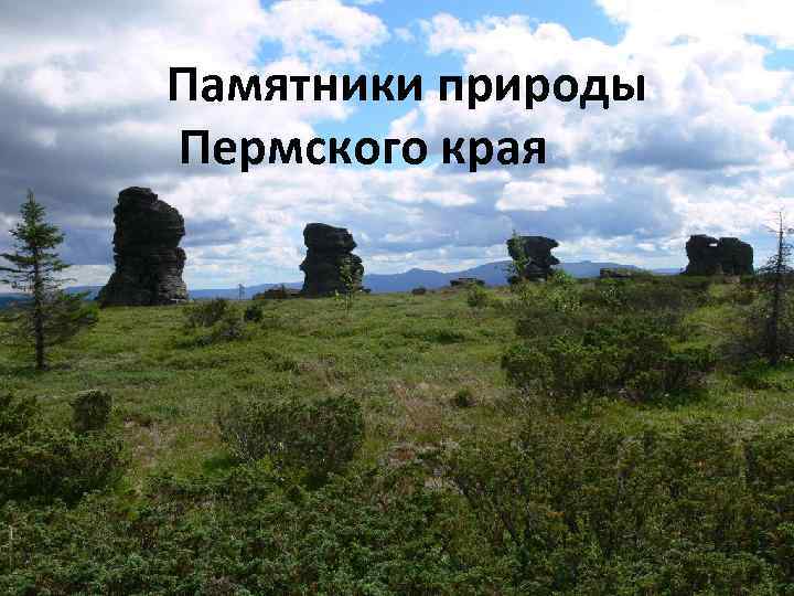 Памятники природы Пермского края 