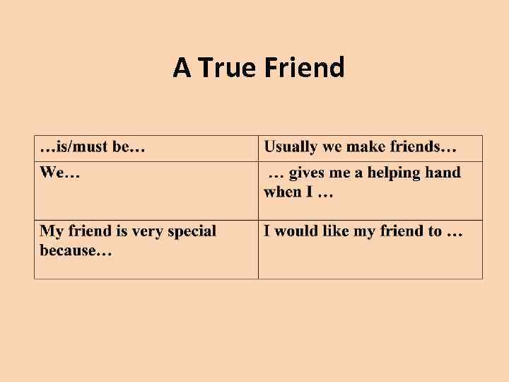 A True Friend 