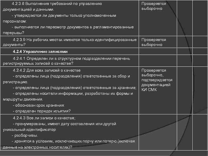  4. 2. 3. 8 Выполнение требований по управлению документацией и данными. - утверждаются