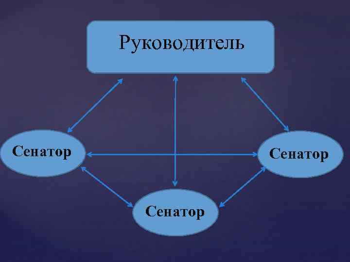 Руководитель Сенатор 