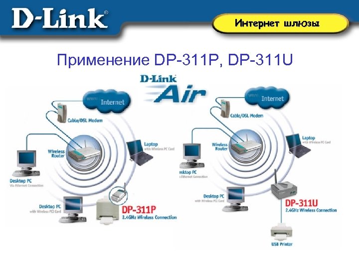 Интернет шлюзы Применение DP-311 P, DP-311 U 