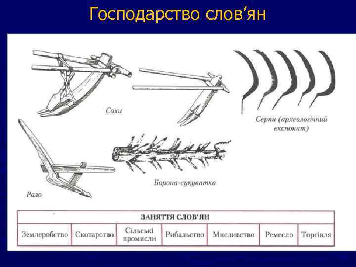 Господарство слов’ян 