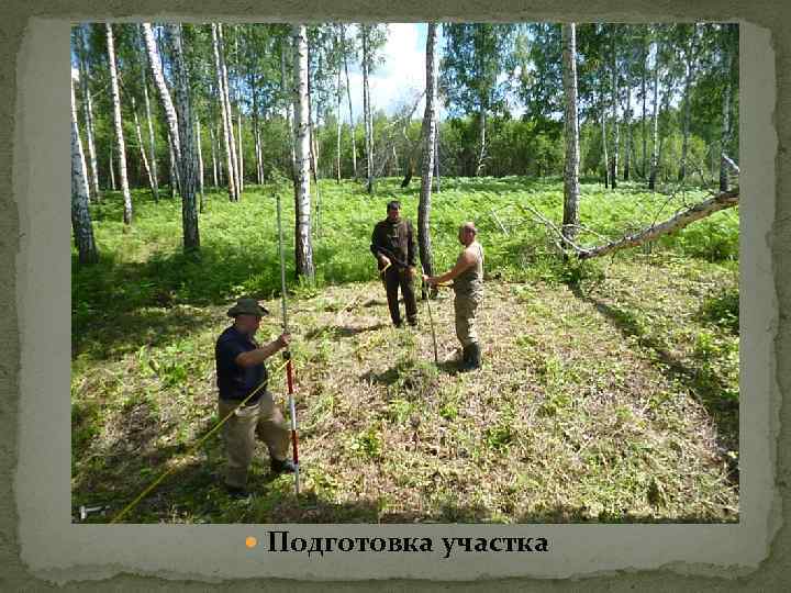  Подготовка участка 